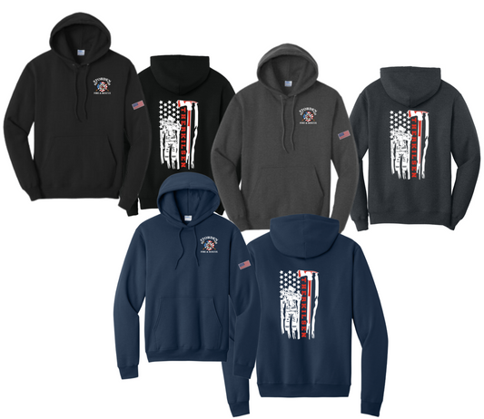 Storden Fire & Rescue: Name:Flag : Port & Company® Core Fleece Pullover Hooded Sweatshirt (Copy)