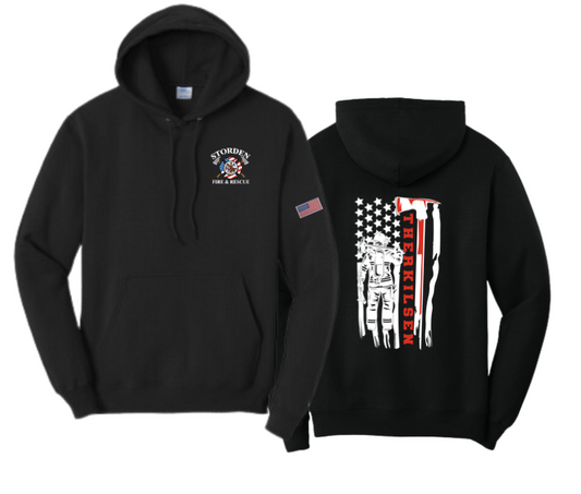 Storden Fire & Rescue: Name:Flag : Port & Company® Core Fleece Pullover Hooded Sweatshirt (Copy)