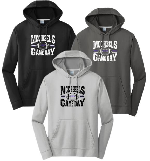 MCC 2026 Football : GAME DAY : Port & Company Performance Fleece Hoodie