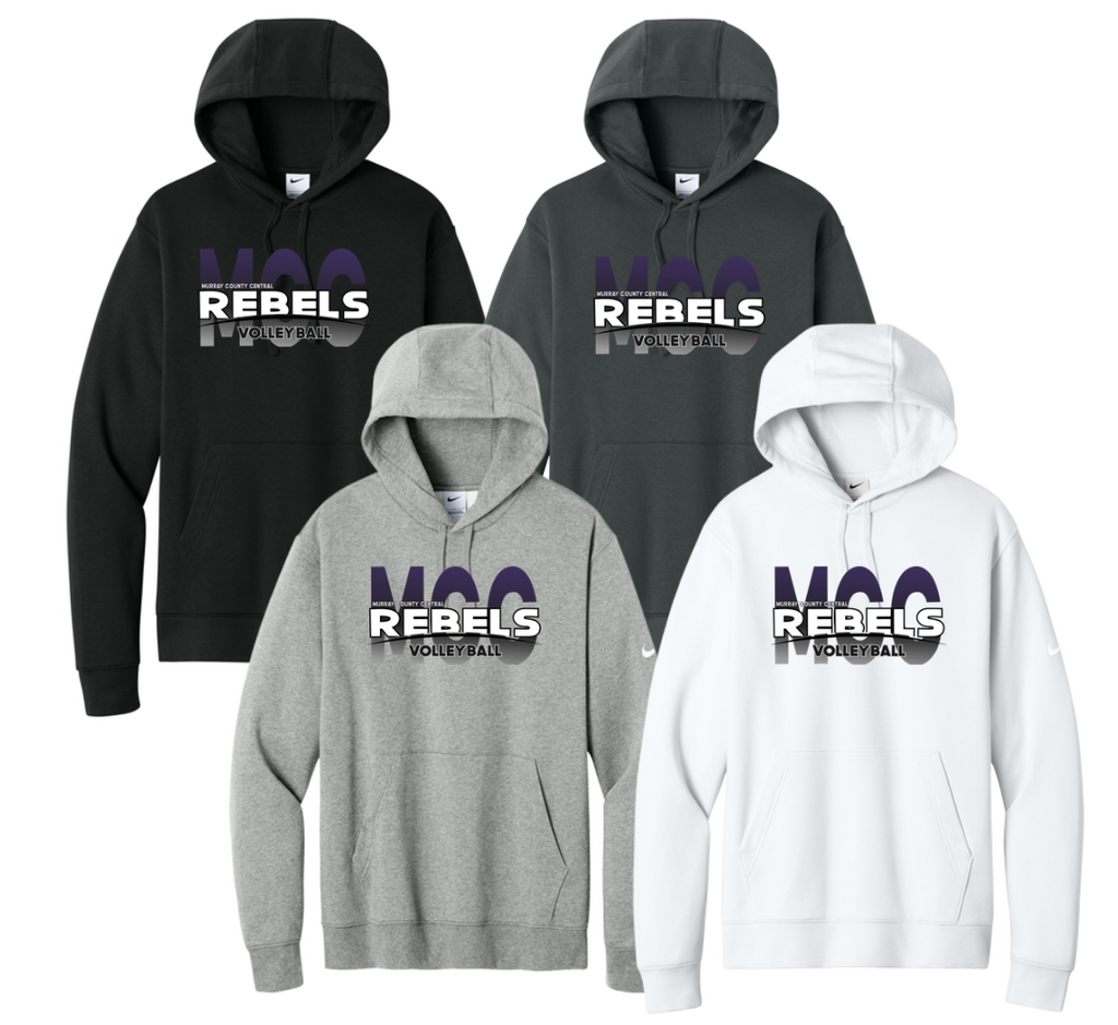 MCC 2026 Volleyball :  Nike Club Fleece Sleeve Swoosh Pullover Hoodie