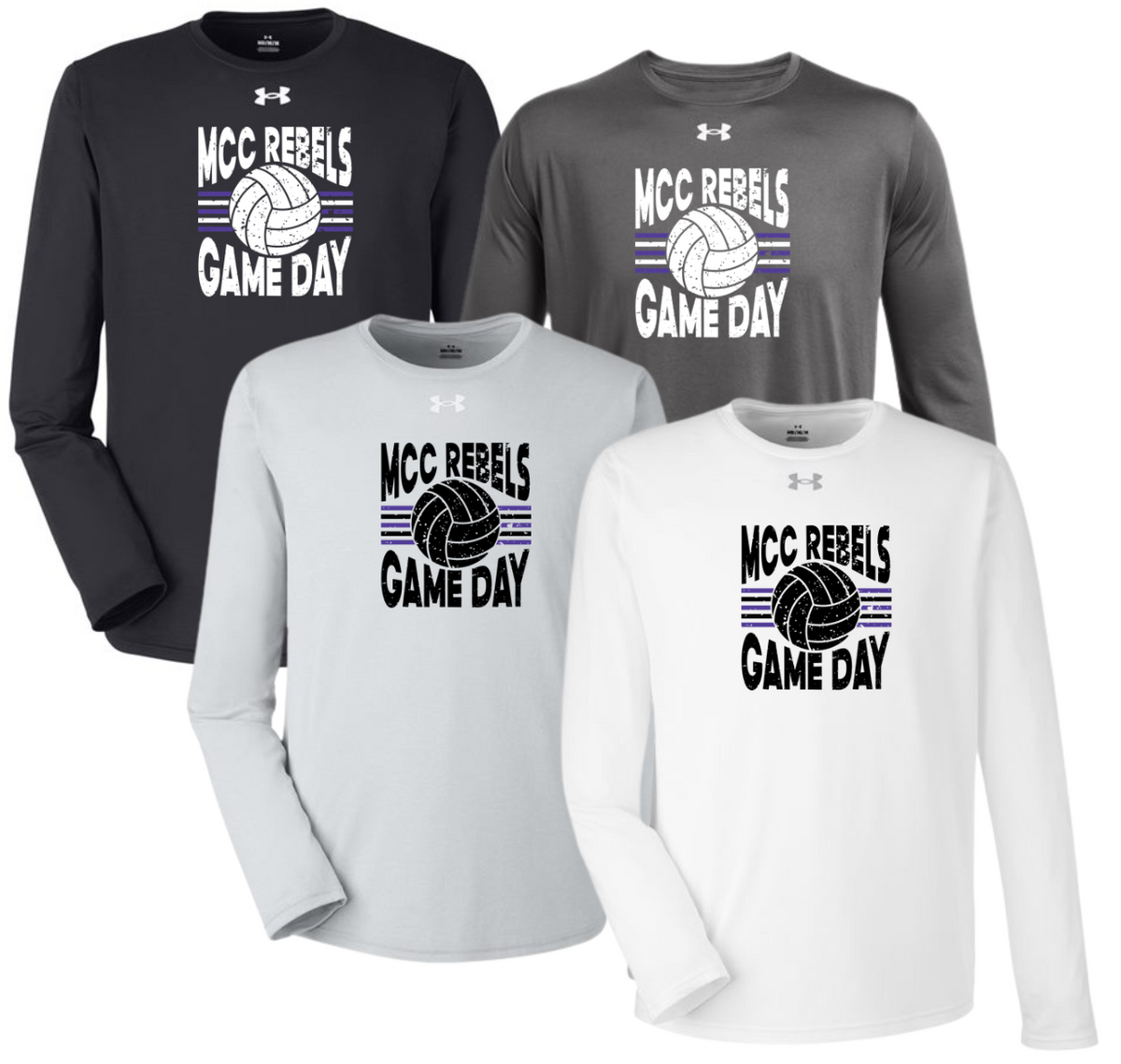 MCC 2026 Volleyball : GAME DAY: UA Team Tech™ Long Sleeve T-Shirt