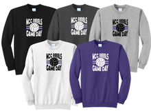 Load image into Gallery viewer, MCC 2026 Volleyball : GAME DAY:  Port &amp; Company® Core Fleece Crewneck Sweatshirt