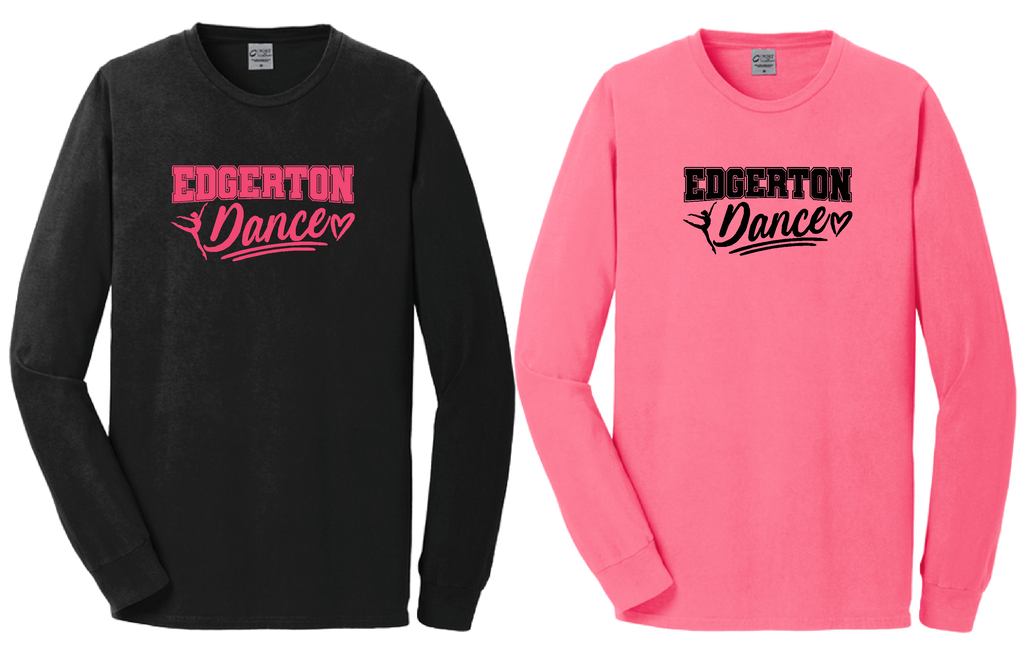 Edgerton Dance - Script- Long Sleeve Tshirt