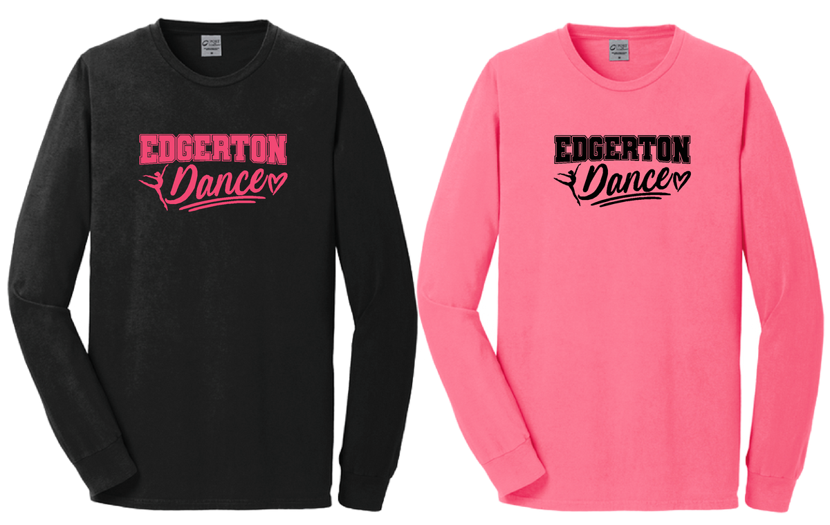 Edgerton Dance - Script- Long Sleeve Tshirt