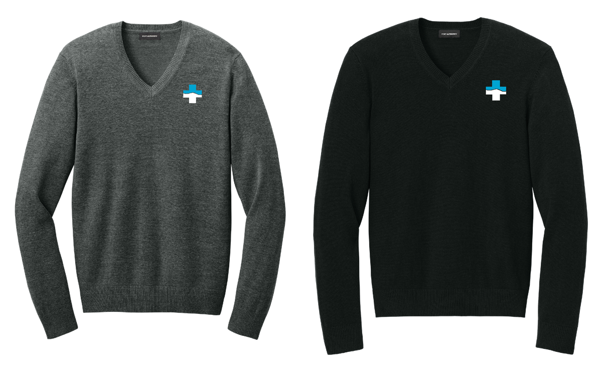 MCMC Apparel - Embroidered Port Authority®  Easy Care V-Neck Sweater