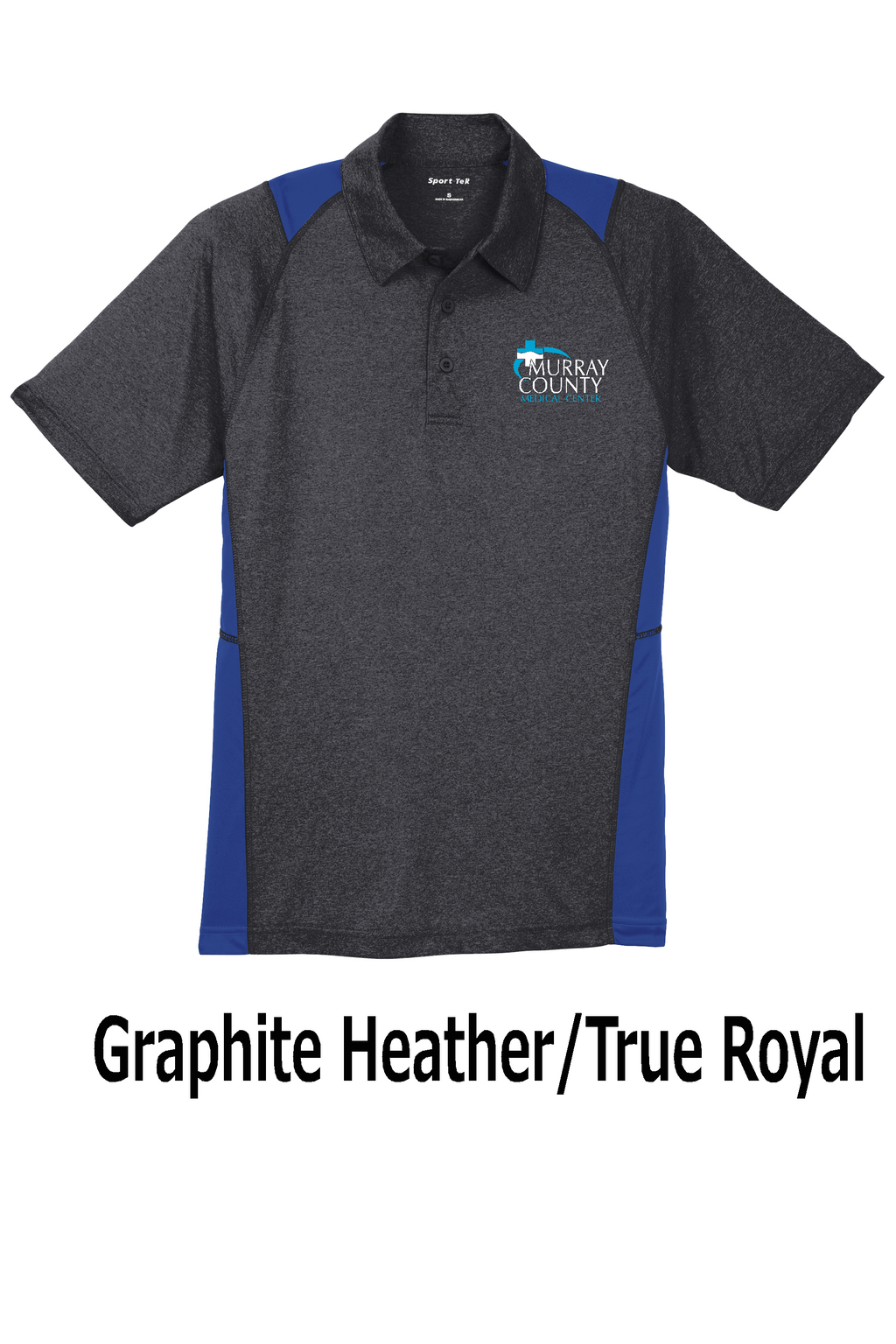 MCMC Apparel - Printed Sport-Tek® Heather Colorblock Contender™ Polo