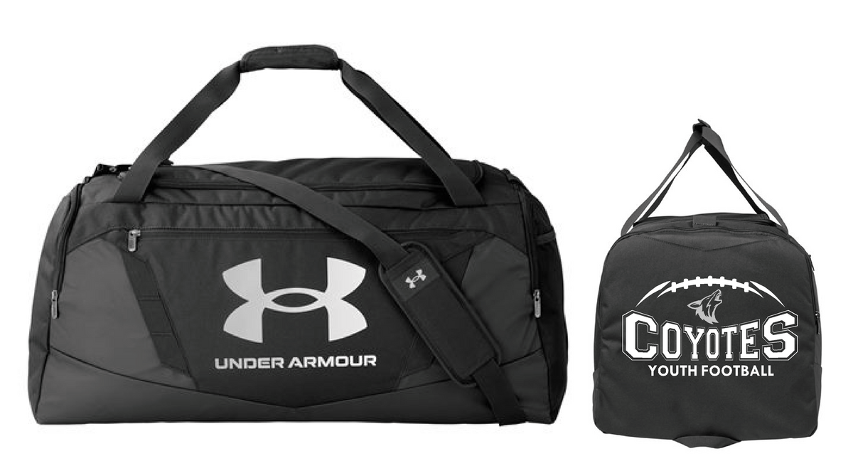 HLO-F COYOTE YOUTH FOOTBALL UNDER ARMOUR LARGE  DUFFLE BAG