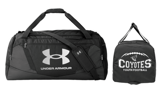 HLO-F COYOTE YOUTH FOOTBALL UNDER ARMOUR LARGE  DUFFLE BAG