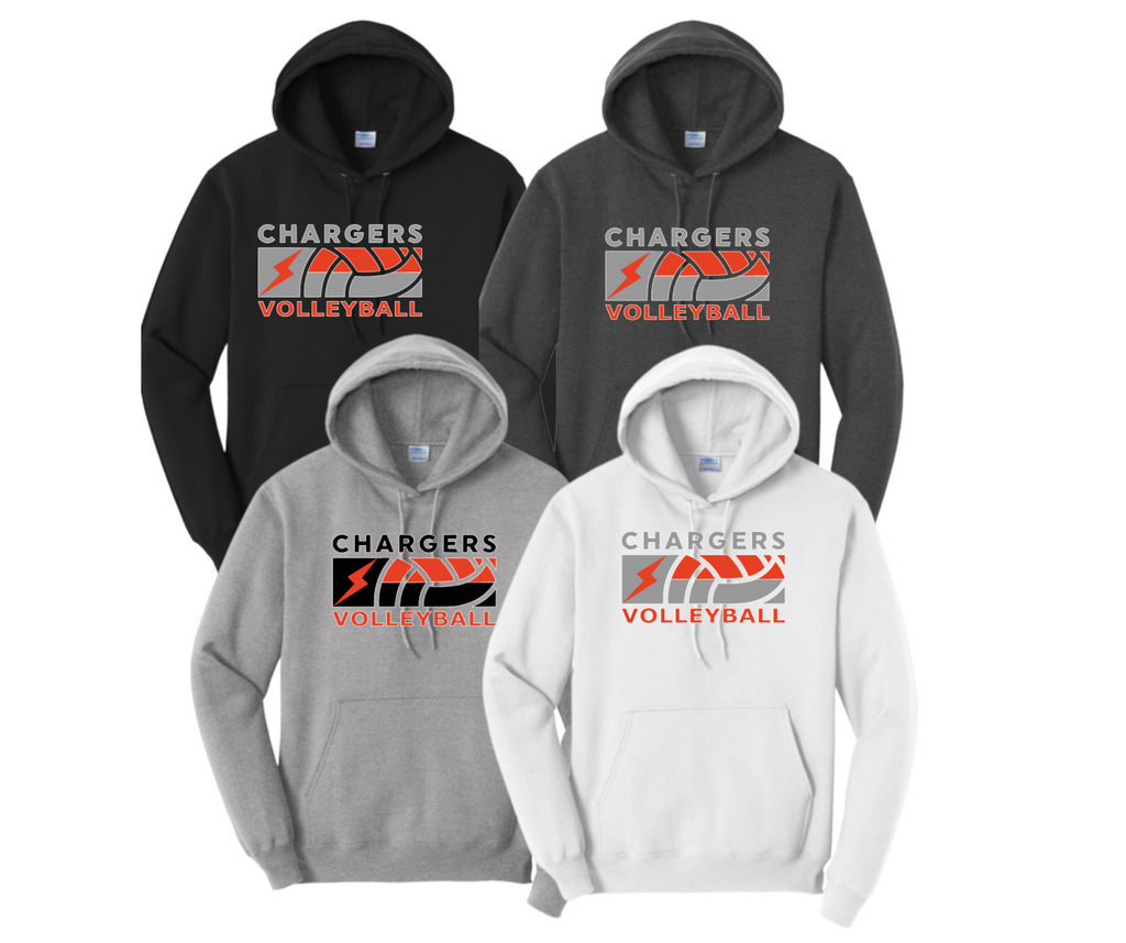 WWG Volleyball 2023 : Port & Company® Core Fleece Pullover Hooded Sweatshirt