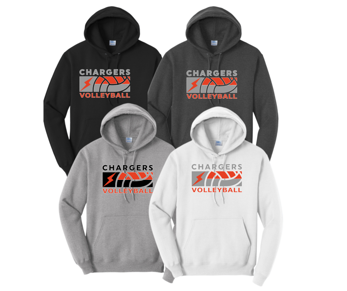 WWG Volleyball 2023 : Port & Company® Core Fleece Pullover Hooded Sweatshirt