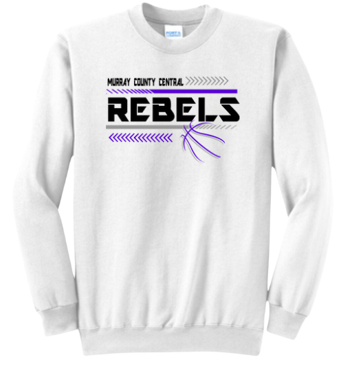 MCC 2023 Basketball  : Port & Company® Core Fleece Crewneck Sweatshirt