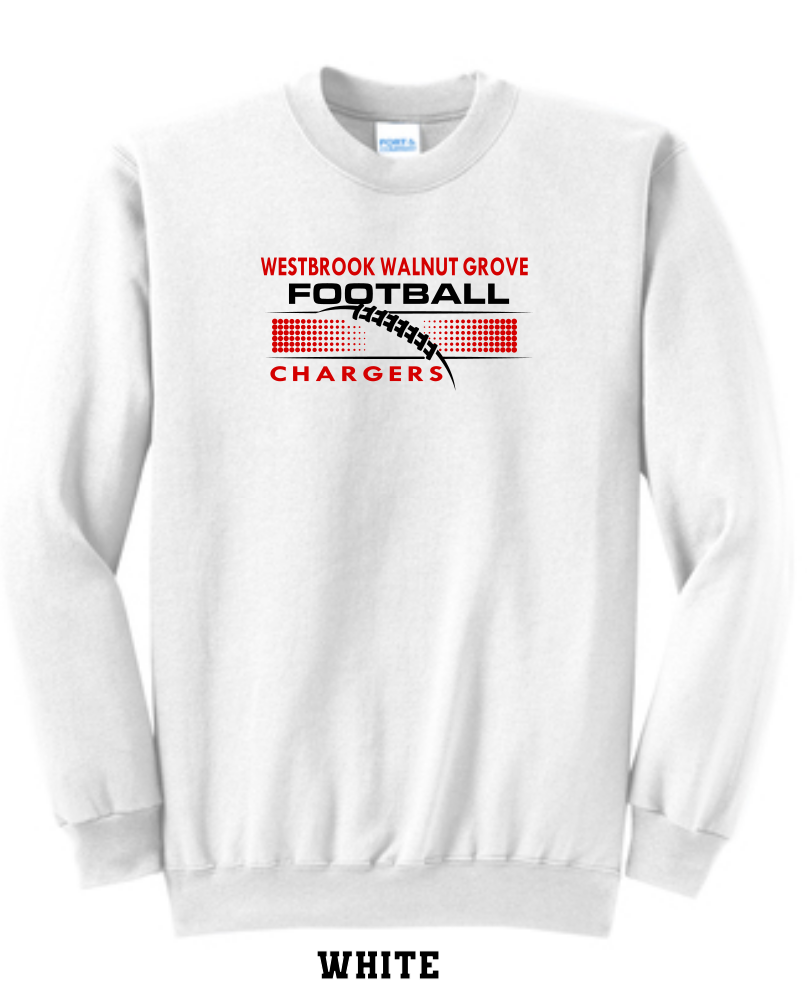 WWG Football 2023 : Port & Company® Core Fleece Crewneck Sweatshirt