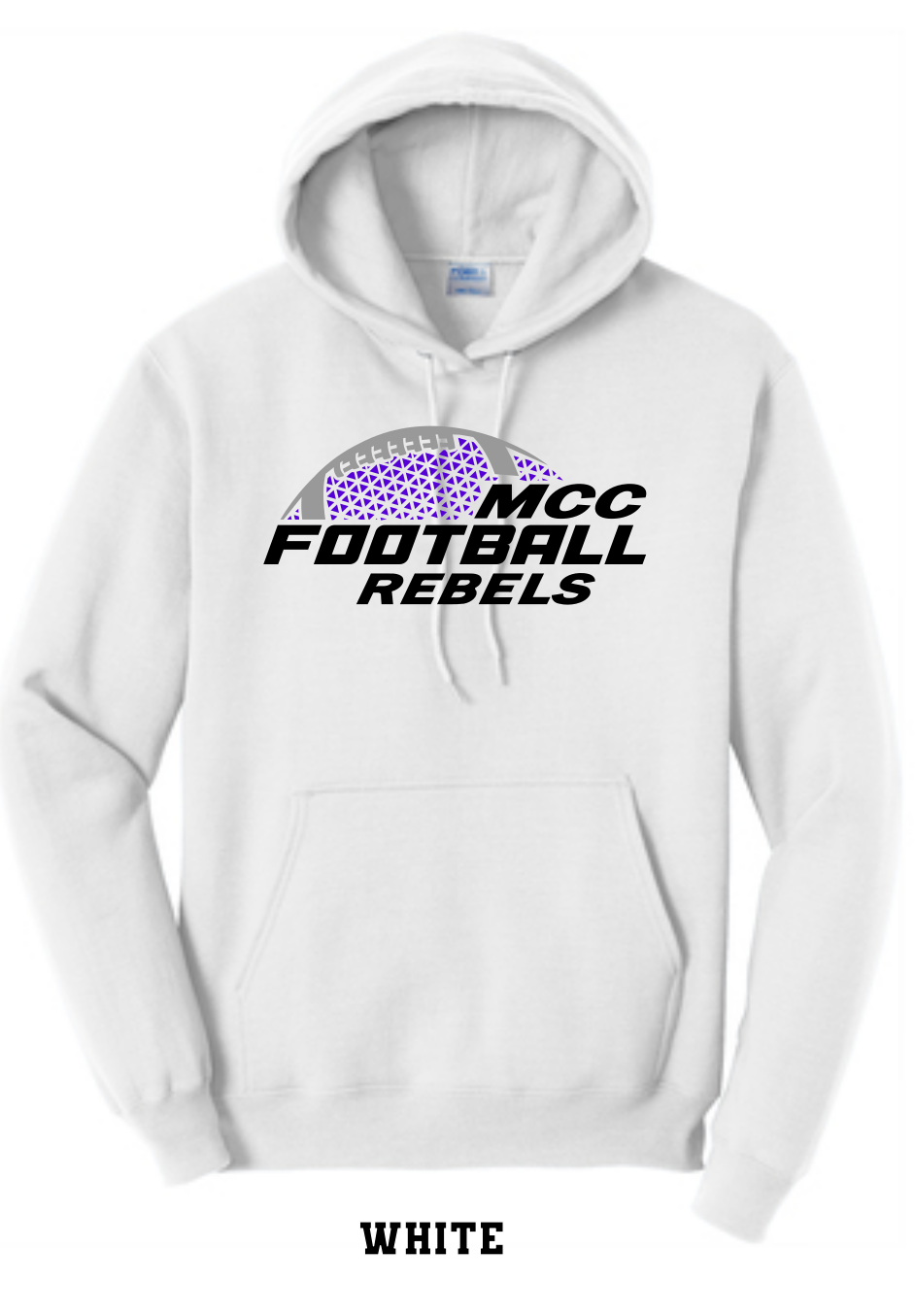 MCC 2023 Football : Port & Company® Core Fleece Pullover Hooded Sweatshirt