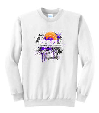 MCC 2023 Basketball  : Port & Company® Core Fleece Crewneck Sweatshirt (BB Splotch)