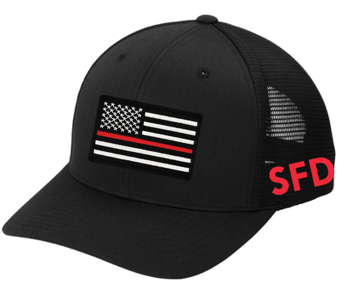 Slayton Fire Department Port Authority® Flexfit 110® Mesh Cap Black