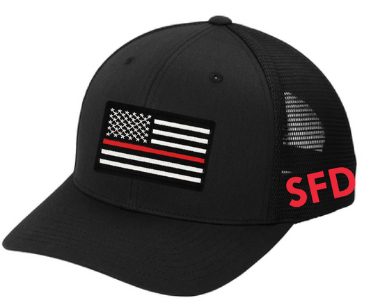 Slayton Fire Department Port Authority® Flexfit 110® Mesh Cap Black