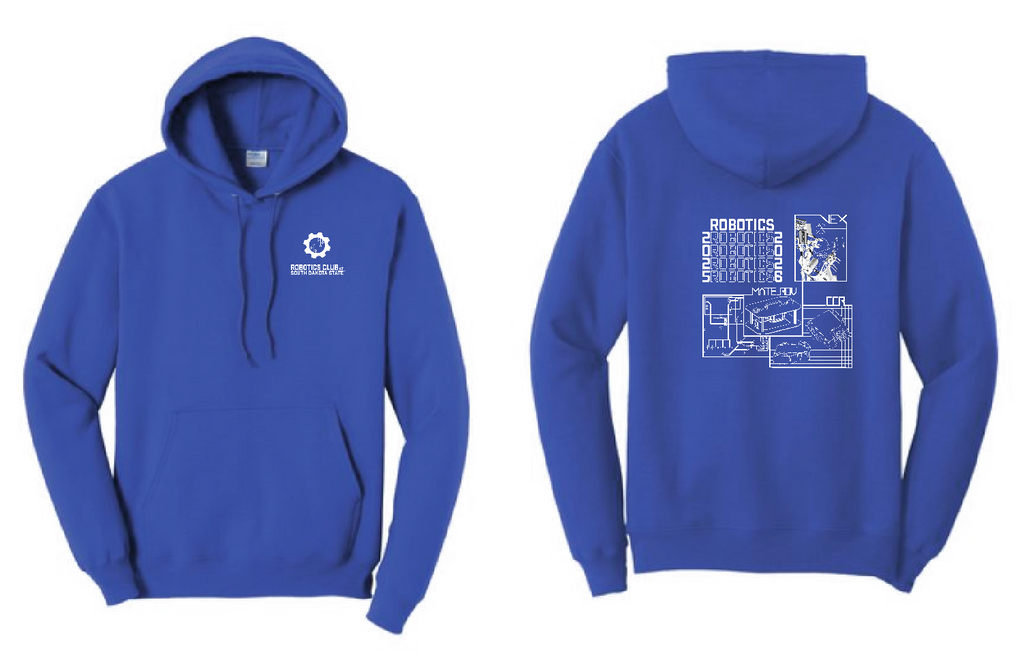 SD State Robotics Club - Port & Company® Core Fleece Pullover Hooded Sweatshirt