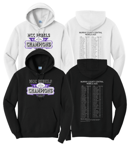 MCC REBELS FOOTBALL 2025 SECTION CHAMPIONS SWEATSHIRTS
