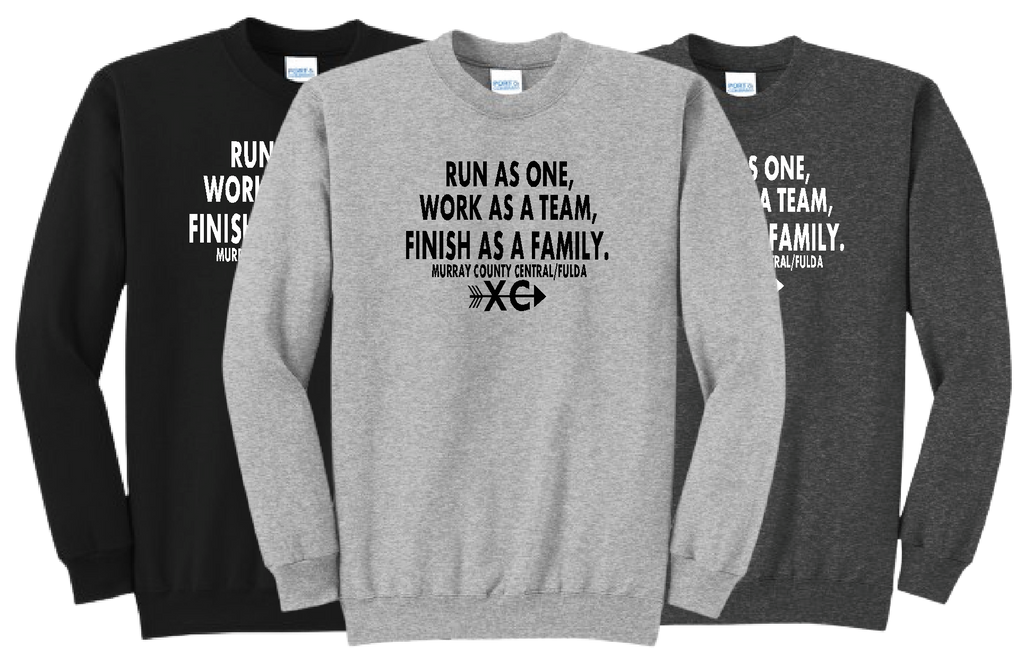 MCC/F CROSS COUNTRY Team Family Slogan Crewneck Sweatshirt