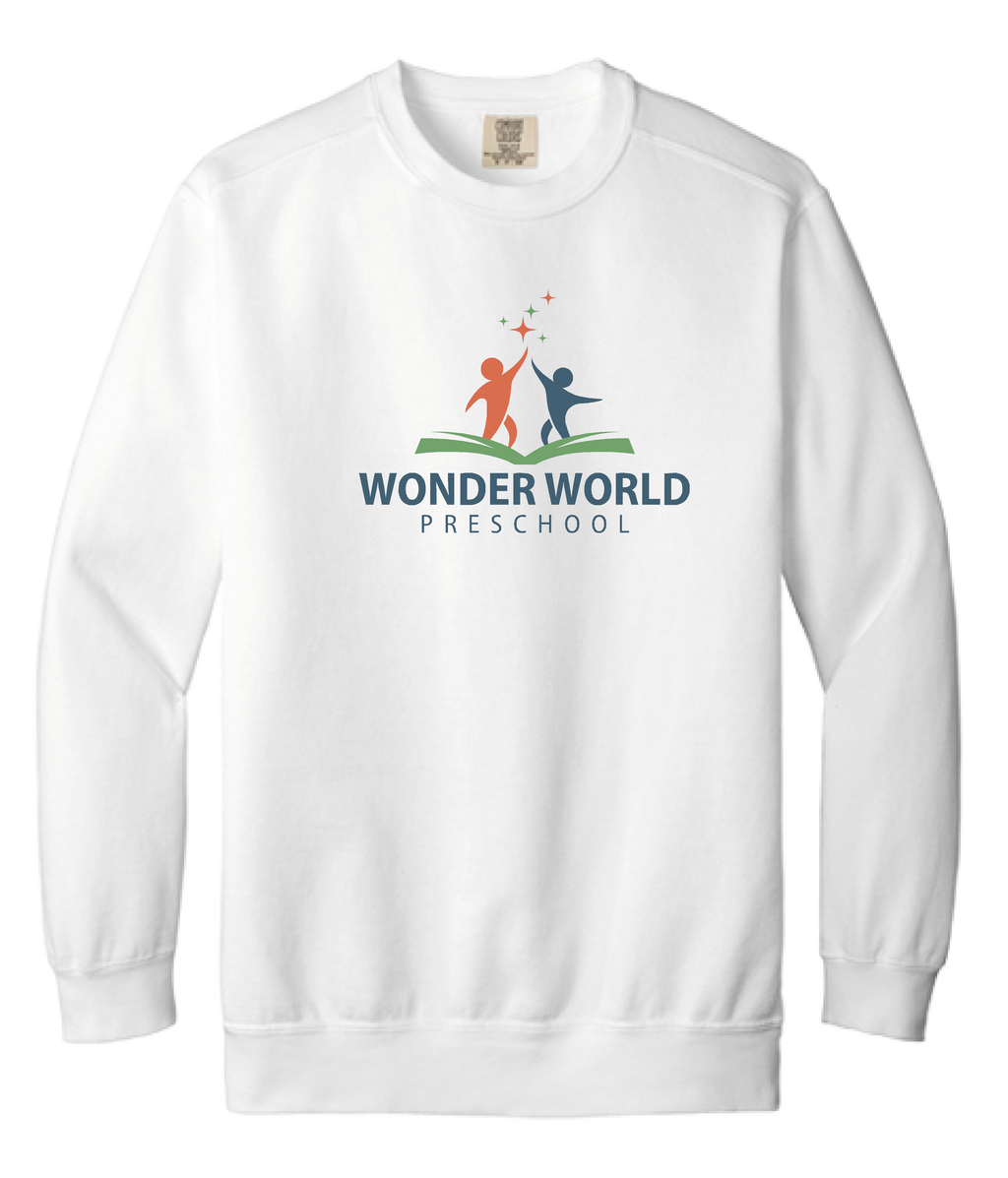 Wonder World Preschool Adult Comfort Colors® Ring Spun Crewneck Sweatshirt