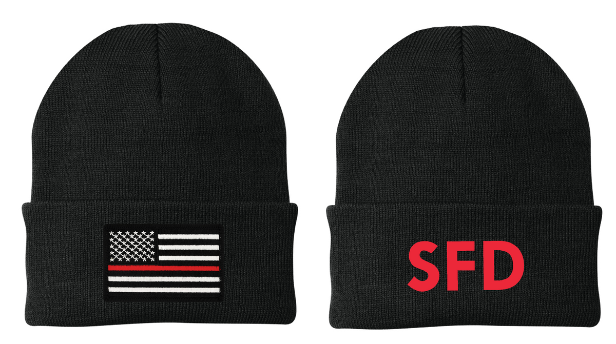Slayton Fire Department Port Authority® Knit Cap - Black