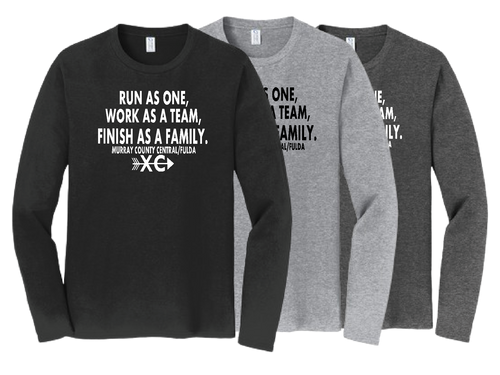 MCC/F CROSS COUNTRY Team Family Slogan Long Sleeve Tshirt