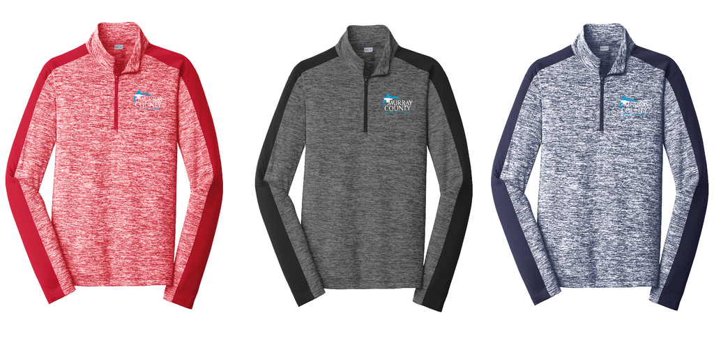 MCMC Apparel - Embroidered Sport-Tek®  PosiCharge® Electric Heather Colorblock 1/4-Zip Pullover