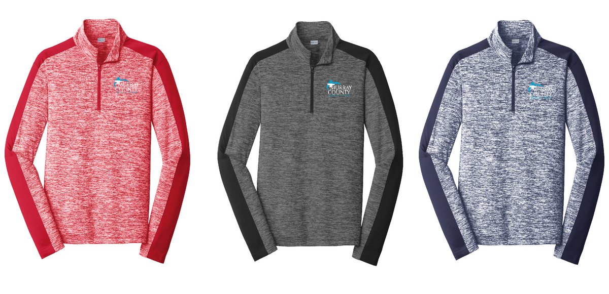 MCMC Apparel - Embroidered Sport-Tek®  PosiCharge® Electric Heather Colorblock 1/4-Zip Pullover