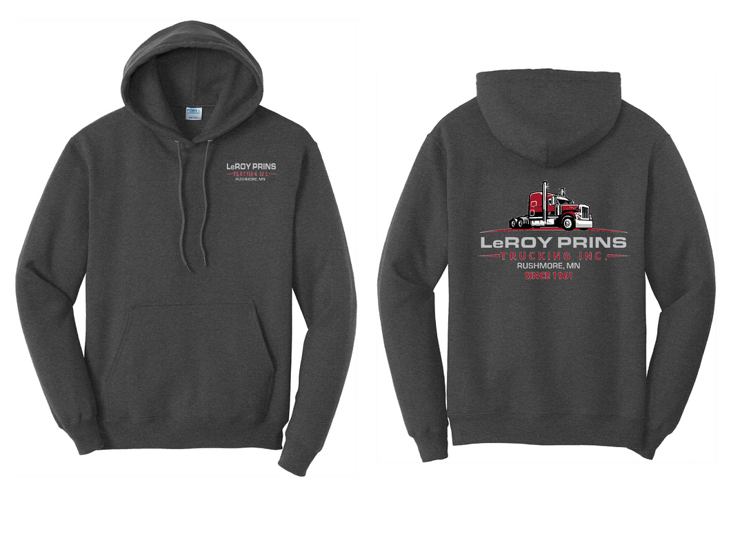 Leroy Prins Trucking Sweatshirts -  Dark Heather Grey