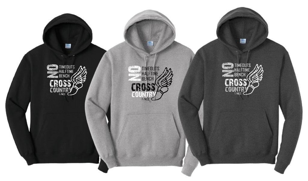 MCC/F CROSS COUNTRY NO TIMEOUTS Hooded Sweatshirt