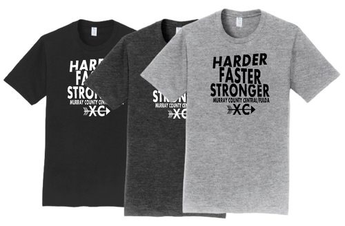 MCC/F CROSS COUNTRY  Harder Faster Slogan Tshirt