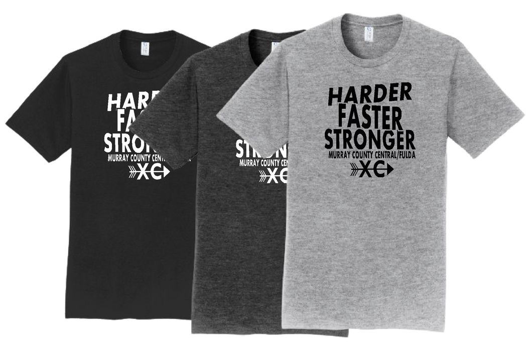 MCC/F CROSS COUNTRY  Harder Faster Slogan Tshirt