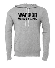 Load image into Gallery viewer, WARRIOR WRESTLING BELLA+CANVAS  Black Heather or Storm Pullover Hoodie Design 3