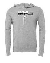 Load image into Gallery viewer, WARRIOR WRESTLING BELLA+CANVAS  Black Heather or Athletic Heather Pullover Hoodie Design 1