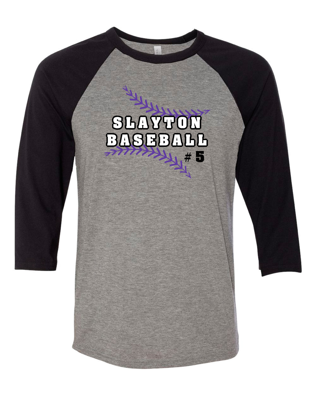 Slayton Baseball Bella Raglan 3/4 Sleeve