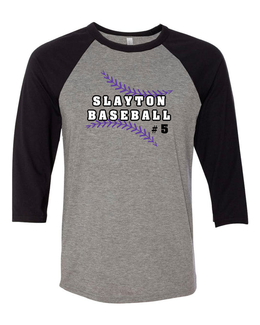 Slayton Baseball Bella Raglan 3/4 Sleeve