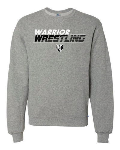 WARRIOR WRESTLING Jerzees® Super Sweats® NuBlend® -Black or Graphite Crewneck Sweatshirt