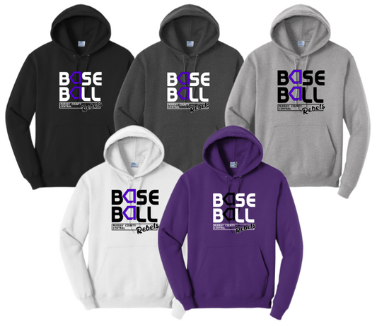MCC 2023 Baseball : Port & Company® Core Fleece Pullover Hooded Sweatshirt