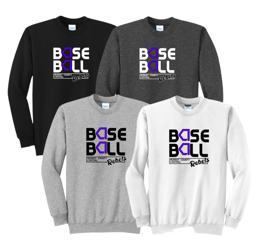 MCC 2023 Baseball : Port & Company® Core Fleece Crewneck Sweatshirt