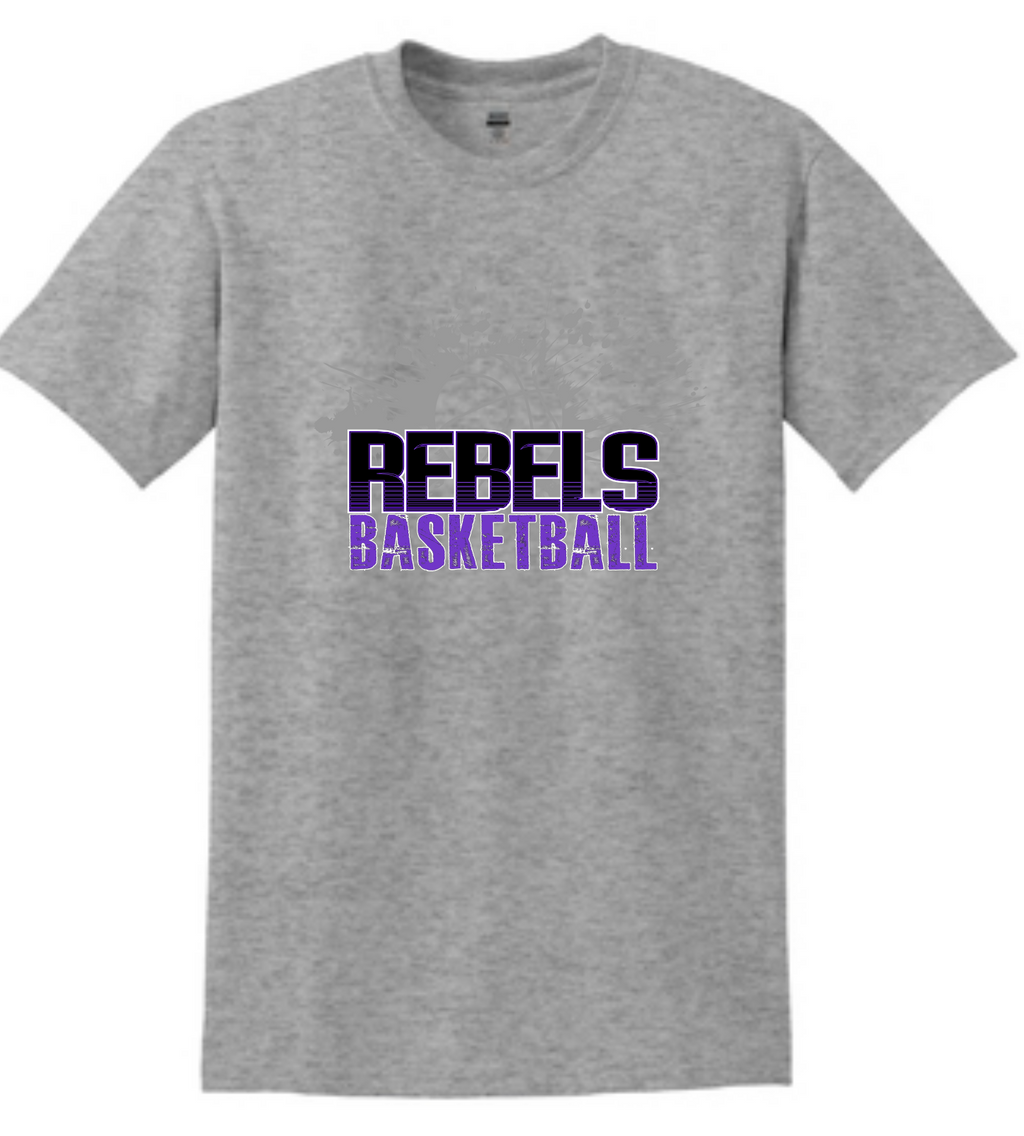 MCC Rebels Basketball 2022 : Gildan T-Shirt - Unisex Grey
