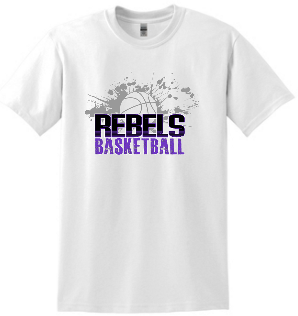 MCC Rebels Basketball 2022 : Gildan T-Shirt - Unisex White