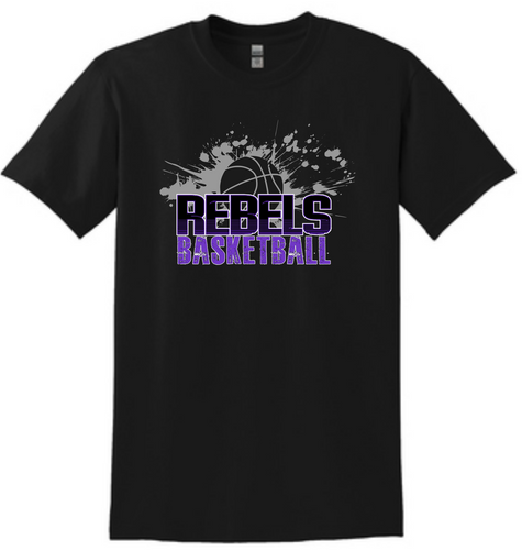 MCC Rebels Basketball 2022 : Gildan T-Shirt - Unisex Black