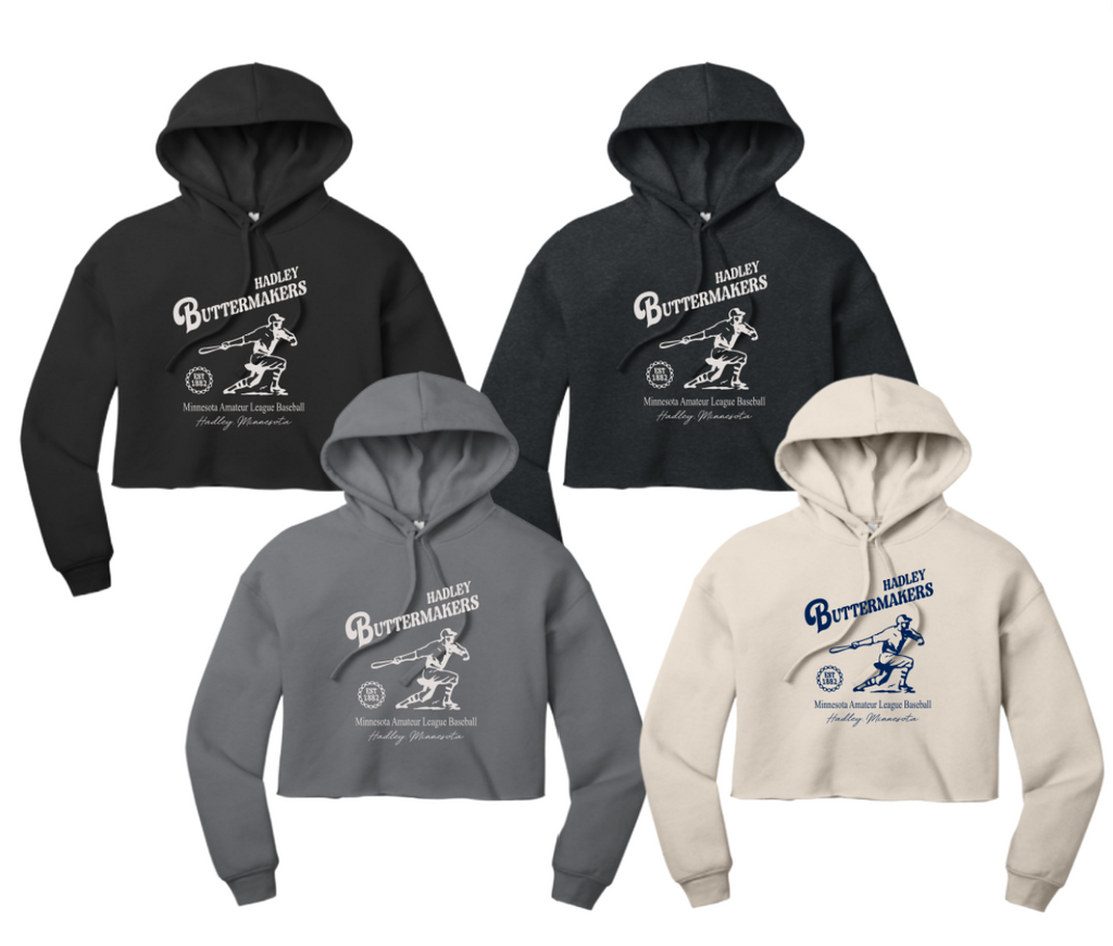 Hadley Buttermakers 2023: BELLA+CANVAS ® Women’s Sponge Fleece Cropped Fleece Hoodie