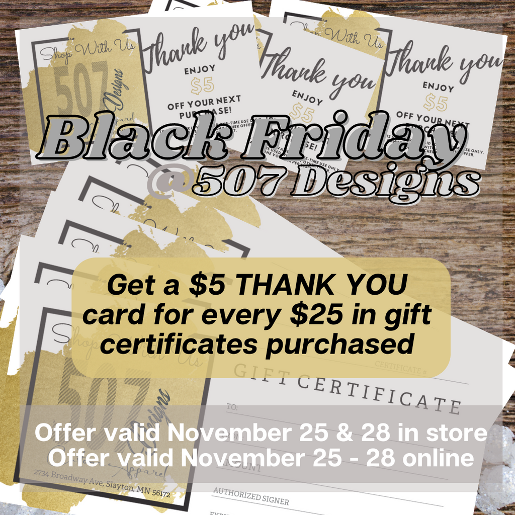507 Designs Gift Certificate