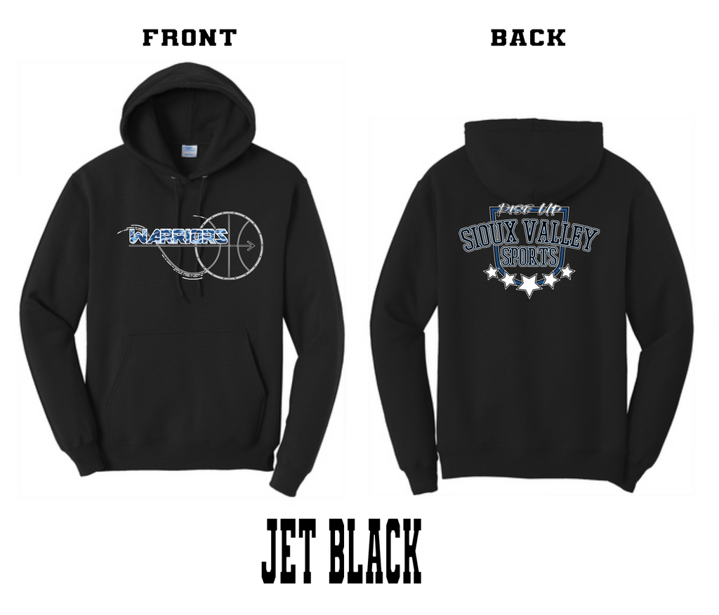 SVS Warrior Basketball : Port & Company® Core Fleece Pullover Hooded Sweatshirt