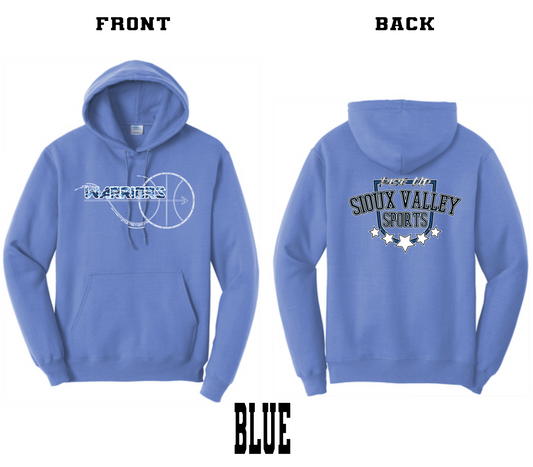 SVS Warrior Basketball : Port & Company® Core Fleece Pullover Hooded Sweatshirt