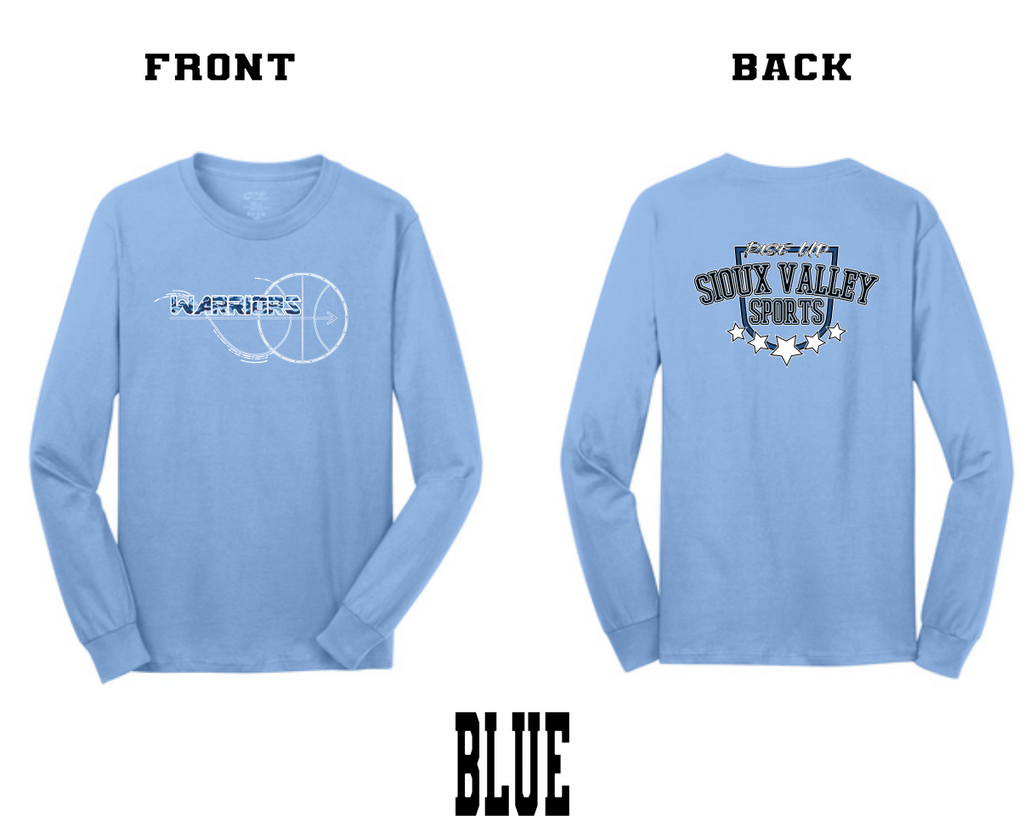 SVS Warriors Basketball : Port & Company® Long Sleeve Core Cotton Tee
