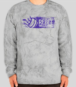 MCC Rebels Volleyball Comfort Colors - Colorblast Crewneck Sweatshirt
