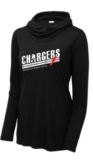 WWG General : Sport-Tek Long Sleeve Hoodie - Ladies Black