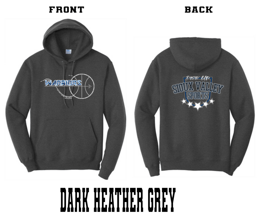 SVS Warrior Basketball : Port & Company® Core Fleece Pullover Hooded Sweatshirt